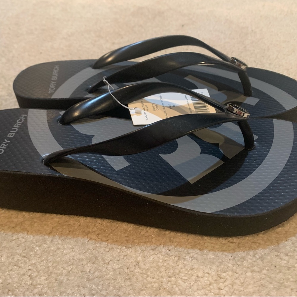 Tory Burch Wedge Flip Flops